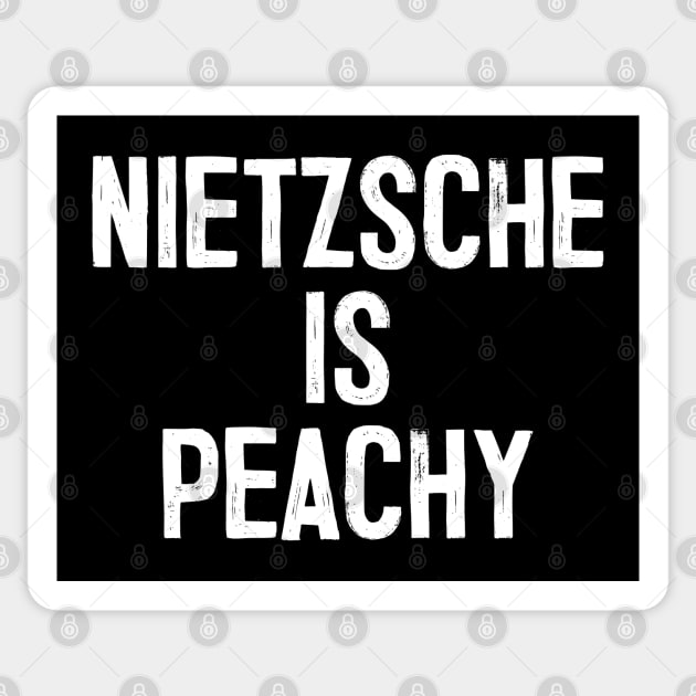 Nietzsche Funny Humorous Philosophy / Nihilism Sticker by DankFutura